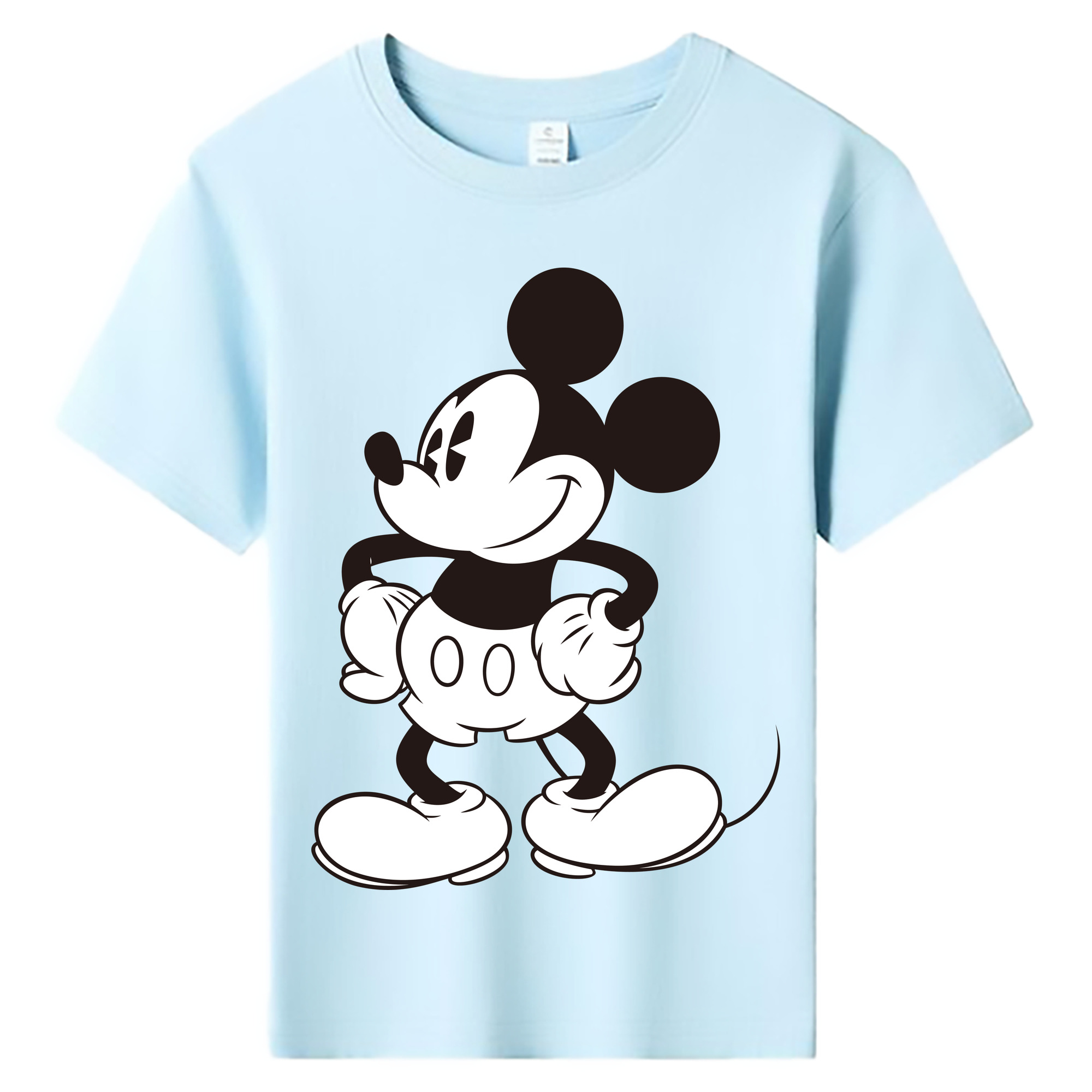 ミッキーマウス Mickey Mouse 綿100％キッズTシャツ（フロントプリント）